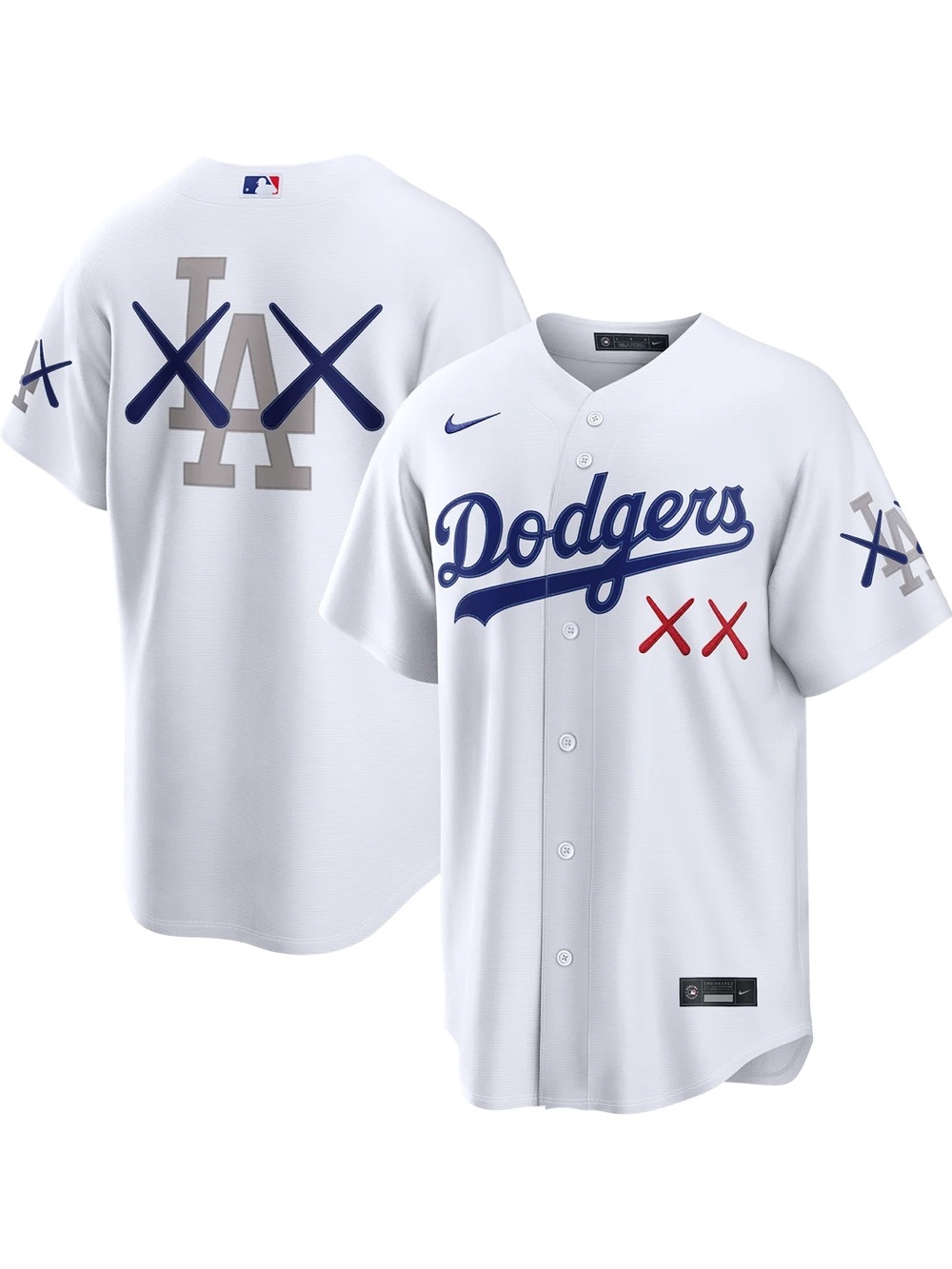 KAWS Mens Nike MLB Stadium Jersey Los Angeles Dodgers